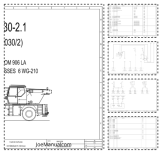 Liebherr LTM 1030 2.1 Crane Electrical Schematics Service Manual