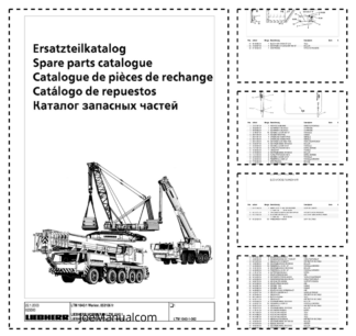 Liebherr LTM 1040-1 Crane Parts Catalog SN 53106