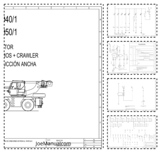 Liebherr LTM 1040-1 LTM 1050-1 Crane Electrical Schematics Service Manual
