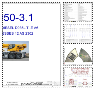 Liebherr LTM 1050 3.1 Crane Electrical Schematics Service Manual