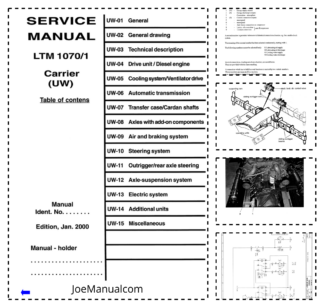 Liebherr LTM 1070-1 Crane Carrier Service Manual