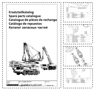 Liebherr LTM 1070 4.1 Crane Parts Catalog SN 59408