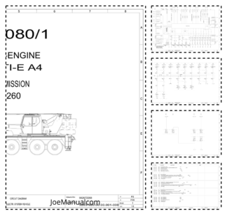 Liebherr LTM 1080-1 Crane Electrical Schematics Service Manual