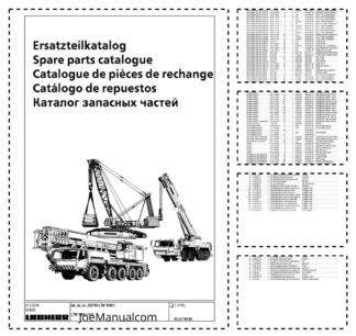 Liebherr LTM 1090-1 Crane Parts Catalog SN 22799