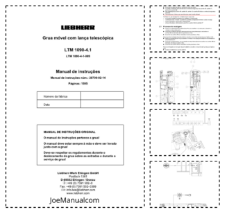 Liebherr LTM 1090-4.1 Crane Operators Manual PT