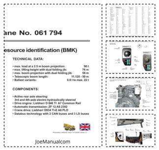 Liebherr LTM 1090-4.1 Crane Service Training Manual