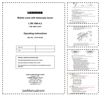Liebherr LTM 1090-4.2 Crane Operators Manual