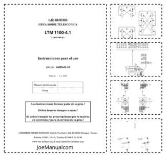 Liebherr LTM 1100 4.1 Crane Operators Manual ES