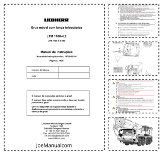 Liebherr LTM 1100-4.2 Crane Operators Manual PT