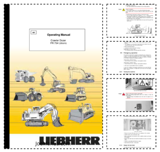 Liebherr PR 754 Litronic Crawler Dozer Operation Manual