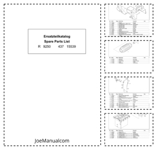 Liebherr R9250 437 Excavator Parts Catalog SN 15539