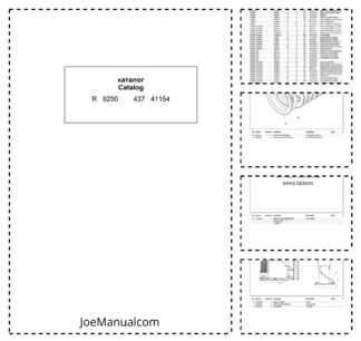 Liebherr R9250 437 Excavator Parts Catalog SN 41154