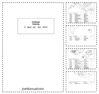 Liebherr R984C HD 528 Excavator Parts Catalog SN 24781