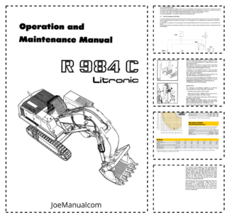Liebherr R984C Litronic Excavator Operators Manual