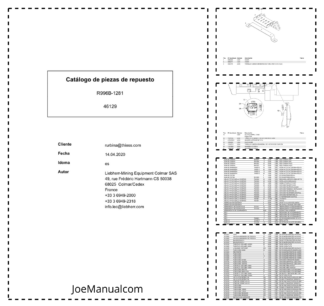 Liebherr R996B 1281 Excavator Operators Manual SN 46129 ES