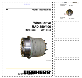 Liebherr RAD 350 406 Wheel Drive Repair Manual