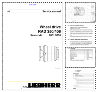 Liebherr RAD 350 406 Wheel Drive Service Manual
