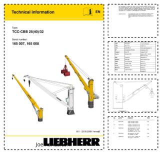 Liebherr TCC-CBB 25(40) 32 Crane Service Training Manual SN 165007 165008
