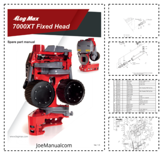 LogMax 7000XT Fixed Head Processing Head Parts Catalog SN 470062 and UP