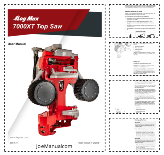 LogMax 7000XT Top Saw Processing Head Operators Manual