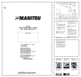 Manitou MLT 630 634 731 741 TURBO 120 LSU Serie 2-E2 B-E2 with Powershift Telehandler Repair Manual 547895 EN