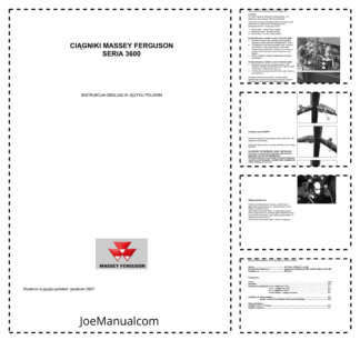 Massey Ferguson 3600 Series Tractor Operators Manual PL