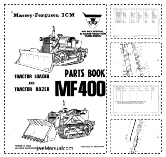 Massey Ferguson ICM FM400 Tractor Dozer Loader Parts Catalog