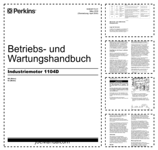 Perkins 1104D Engine Operation and Maintenance Manual DE