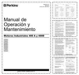Perkins 400A 400D Engines Operation and Maintenance Manual ES