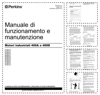 Perkins 400A 400D Engines Operation and Maintenance Manual IT