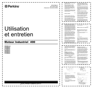 Perkins 400D Engine Operators Manual FR