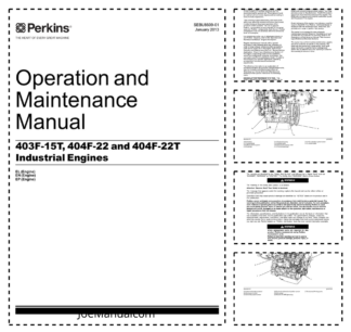 Perkins 403F-15T 404F-22 404F-22T Engines Operation and Maintenance Manual EN