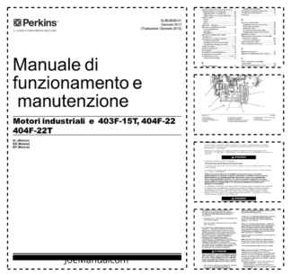 Perkins 403F-15T 404F-22 404F-22T Engines Operation and Maintenance Manual IT