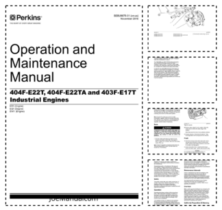 Perkins 404F-E22T 404F-E22TA 403-E17T Engines Operation and Maintenance Manual EN