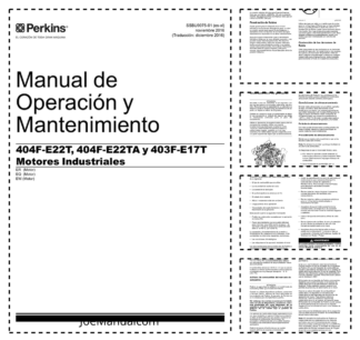 Perkins 404F-E22T 404F-E22TA 403-E17T Engines Operation and Maintenance Manual ES