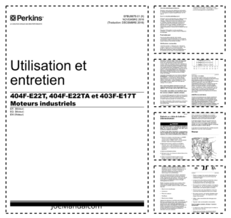 Perkins 404F-E22T 404F-E22TA 403-E17T Engines Operation and Maintenance Manual FR