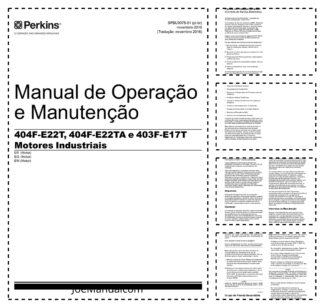 Perkins 404F-E22T 404F-E22TA 403-E17T Engines Operation and Maintenance Manual PT