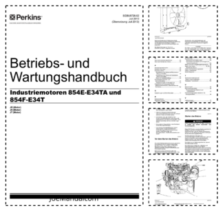 Perkins 854E-E34TA 854-E34T Engines Operation and Maintenance Manual DE