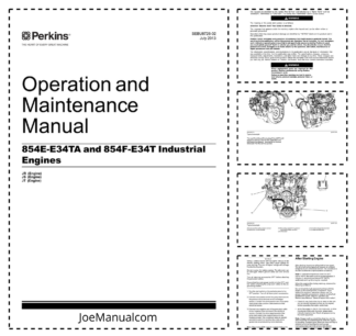 Perkins 854E-E34TA 854-E34T Engines Operation and Maintenance Manual EN