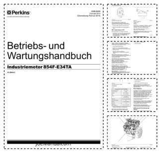Perkins 854F-E34T Engines Operation and Maintenance Manual DE