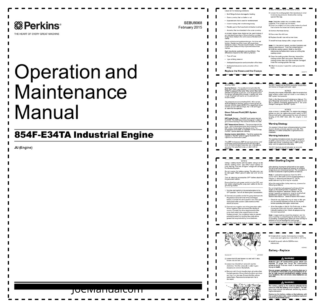 Perkins 854F-E34T Engines Operation and Maintenance Manual EN