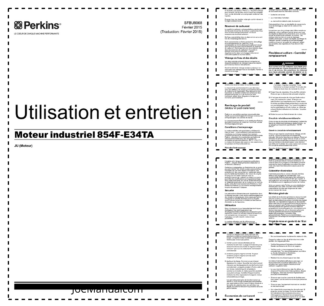 Perkins 854F-E34T Engines Operation and Maintenance Manual FR