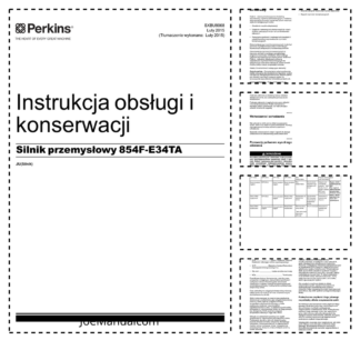 Perkins 854F-E34T Engines Operation and Maintenance Manual PL