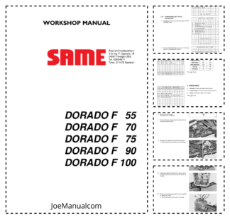 SAME Dorado F 55 70 75 90 100 Tractor Workshop Manual
