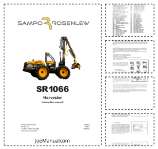 Sampo Rosenlew SR1066 Harvester Operators Manual