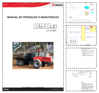 Valmet 840 860 890 Serie 3 Forwarder Operators Manual SN 311174 3111243 310250 PT
