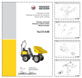 Wacker Neuson 1601AB Dumper Parts Catalog SN AB160001F EA01300 WNCD0106CPAL0016 and UP v4.7 IT ES EN