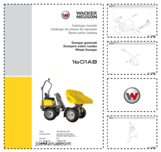 Wacker Neuson 1601AB Dumper Parts Catalog SN AB160001F EA01300 WNCD0106CPAL00160 v5.5 IT ES EN