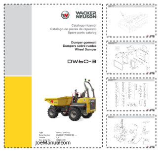 Wacker Neuson DW60-3 Dumper Parts Catalog SN WNCD2611P00000160 and UP v1.6 IT ES EN