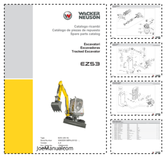 Wacker Neuson EZ53 Excavator Parts Catalog SN WNCE0510EPAL00132 and UP v2.5 IT ES EN
